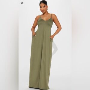 Simple Saturday Maxi Dress - Olive